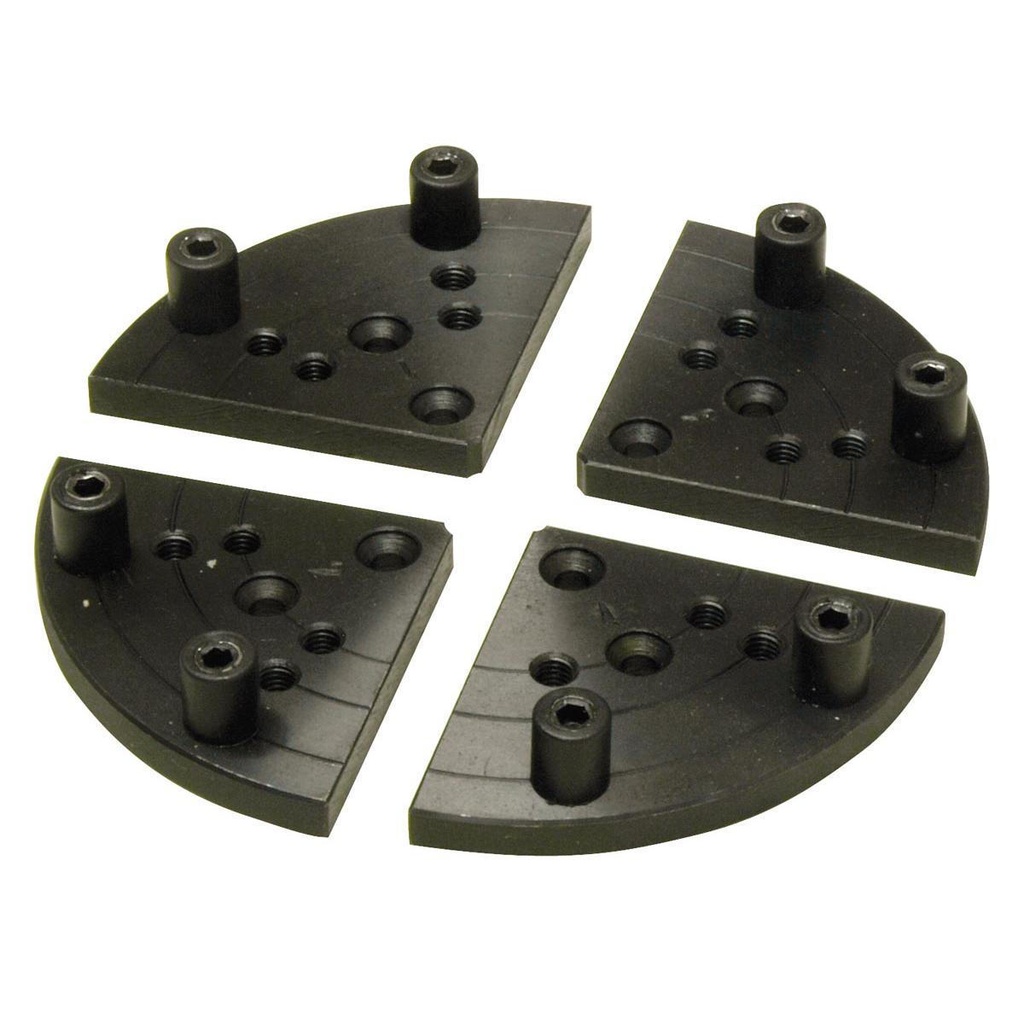 HOLZMANN faceplate 125 with 16 clamps DP95PS