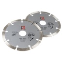 Diamond cutting disc, 125 mm (2 pcs) (WS125DTS, HOLZMANN)