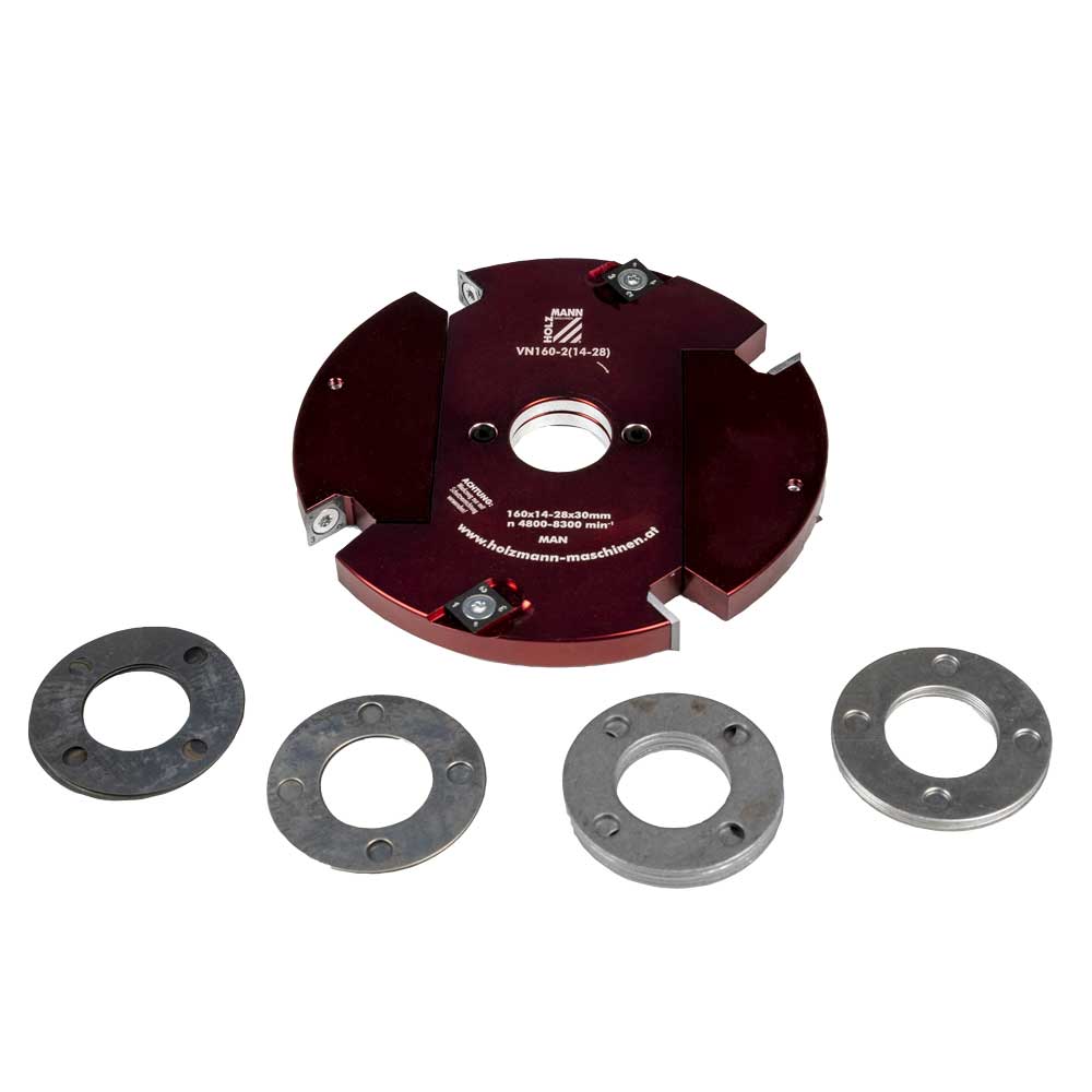 Adjustable groove cutter Ø160mm, 14-28mm (VN160-2(14-28), HOLZMANN)