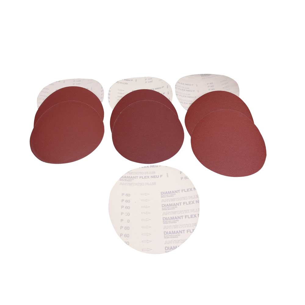 Sanding disc set Ø254 1xK60 3xK80 3xK100 3xK120 (STKTSM250SET, HOLZMANN)