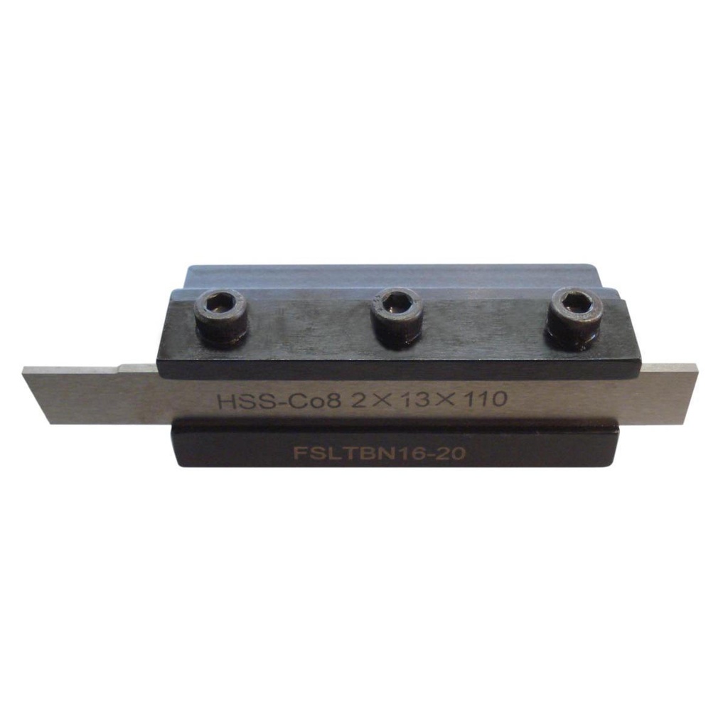 Parting tool holder with blade (ASH16N, HOLZMANN)