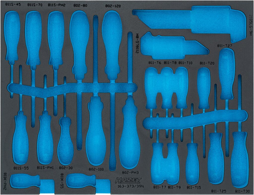 2-component soft foam insert 163-373LN, HAZET
