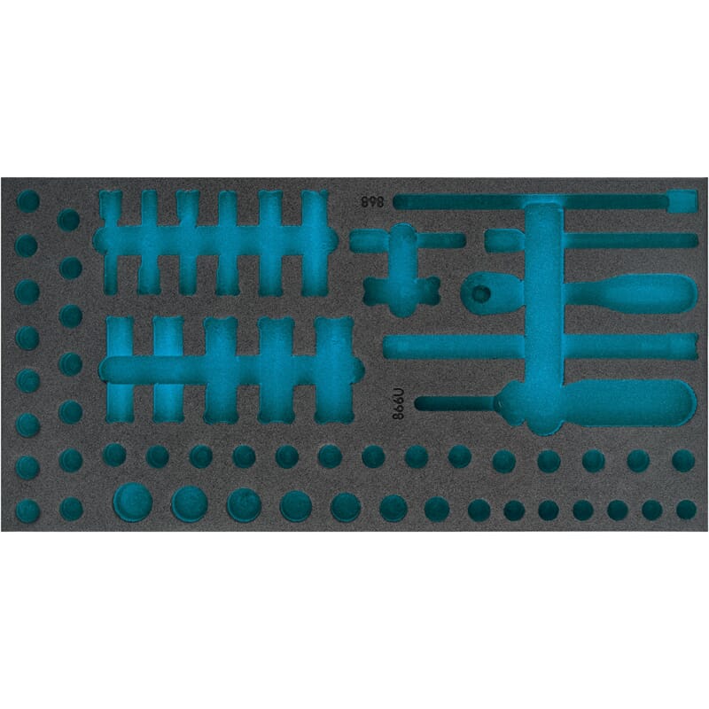 Two-component foam tool insert 348×177×38 mm (163-490L, HAZET)