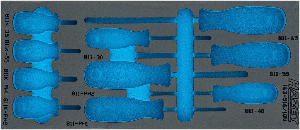 2-component soft foam insert 163-516LN, HAZET