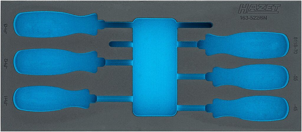 Two-component foam tool insert 400×175×34 mm (163-522LN, HAZET)