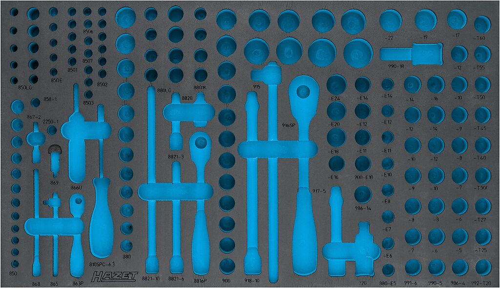Two-component foam tool insert 700×405×40 mm (163-549L, HAZET)
