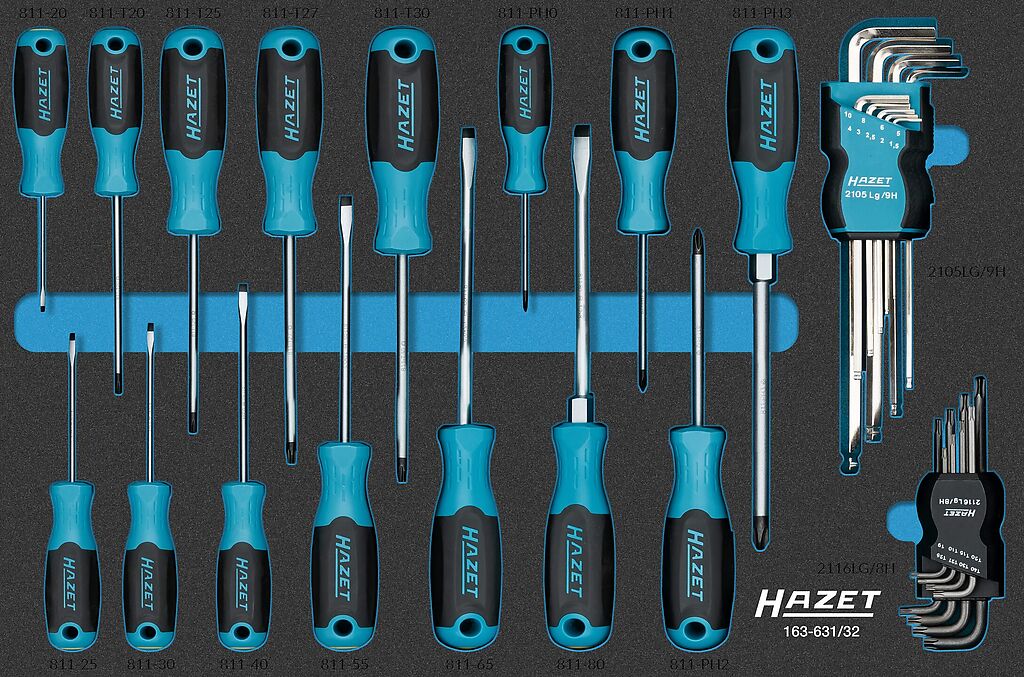 Screwdriver set (163-631/32, HAZET)