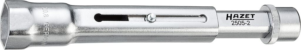 Žvakių galvutė 20,8 mm, 3/8 col., reguliuojamo ilgio (2505-2, HAZET)