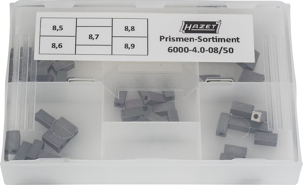 Prizmių rinkinys dinamometriniam raktui (6000-4.0-08/50, HAZET)