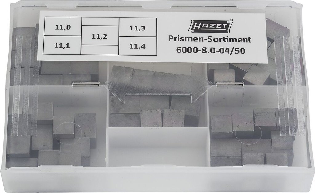 Prizmių rinkinys dinamometriniam raktui (6000-8.0-04/50, HAZET)