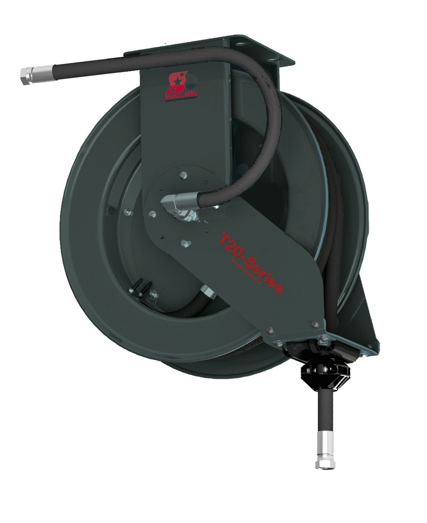 T20 Hose Reel - Oil, Diesel - No hose (37845, EUROLUBE)