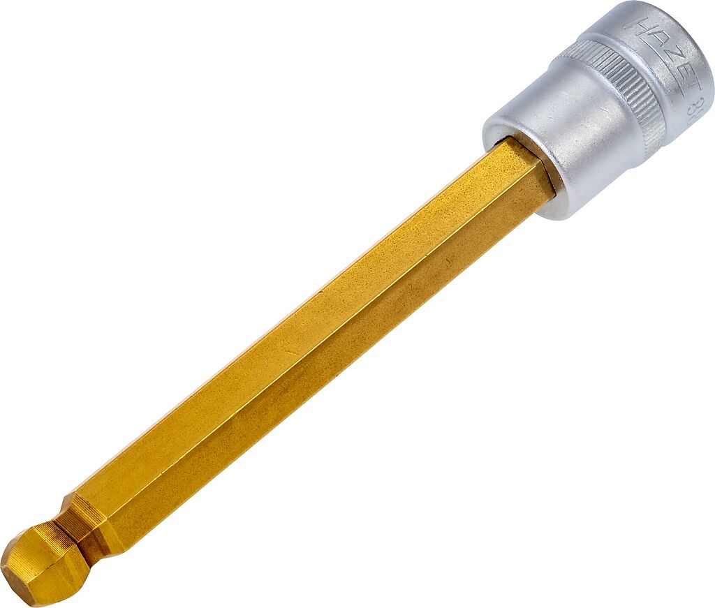 Long ball-end hex bit socket 10 mm (8801KK-10, HAZET)