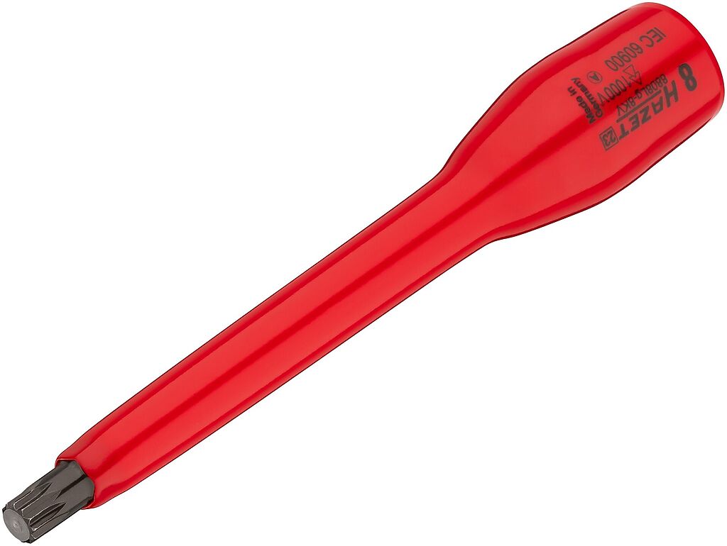 Izoliuota ilga galvutė su XZN antgaliu M8 1000 V (8808LG-8KV, HAZET)