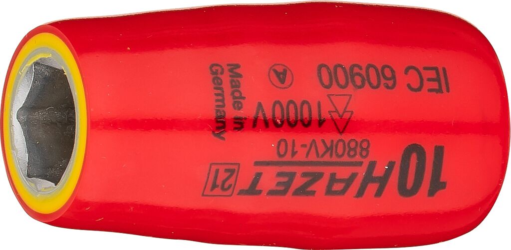 Socket, hexagon, 10 mm, with protective insulation (880KV-10, HAZET)