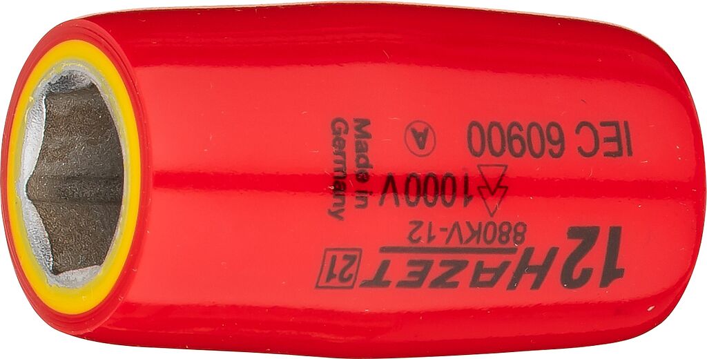 Socket, hexagon, 12 mm, with protective insulation (880KV-12, HAZET)
