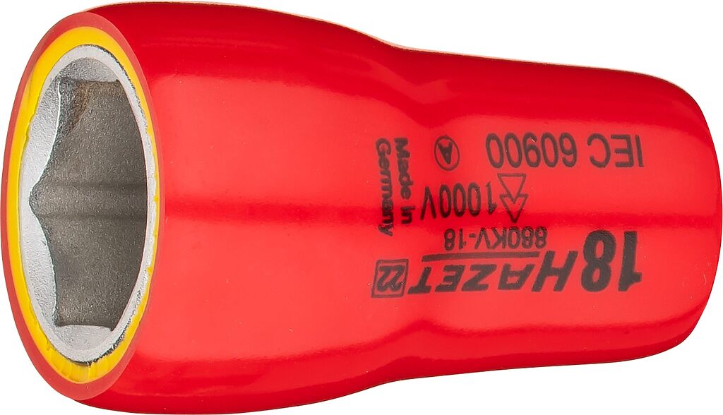 Socket, hexagon, 18 mm, with protective insulation (880KV-18, HAZET)