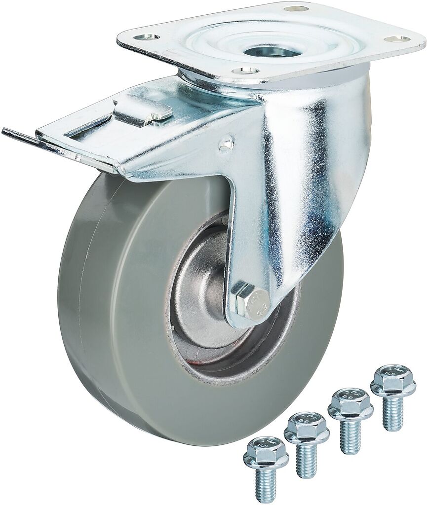 Swivel castor, with brake 179ESD-011, HAZET
