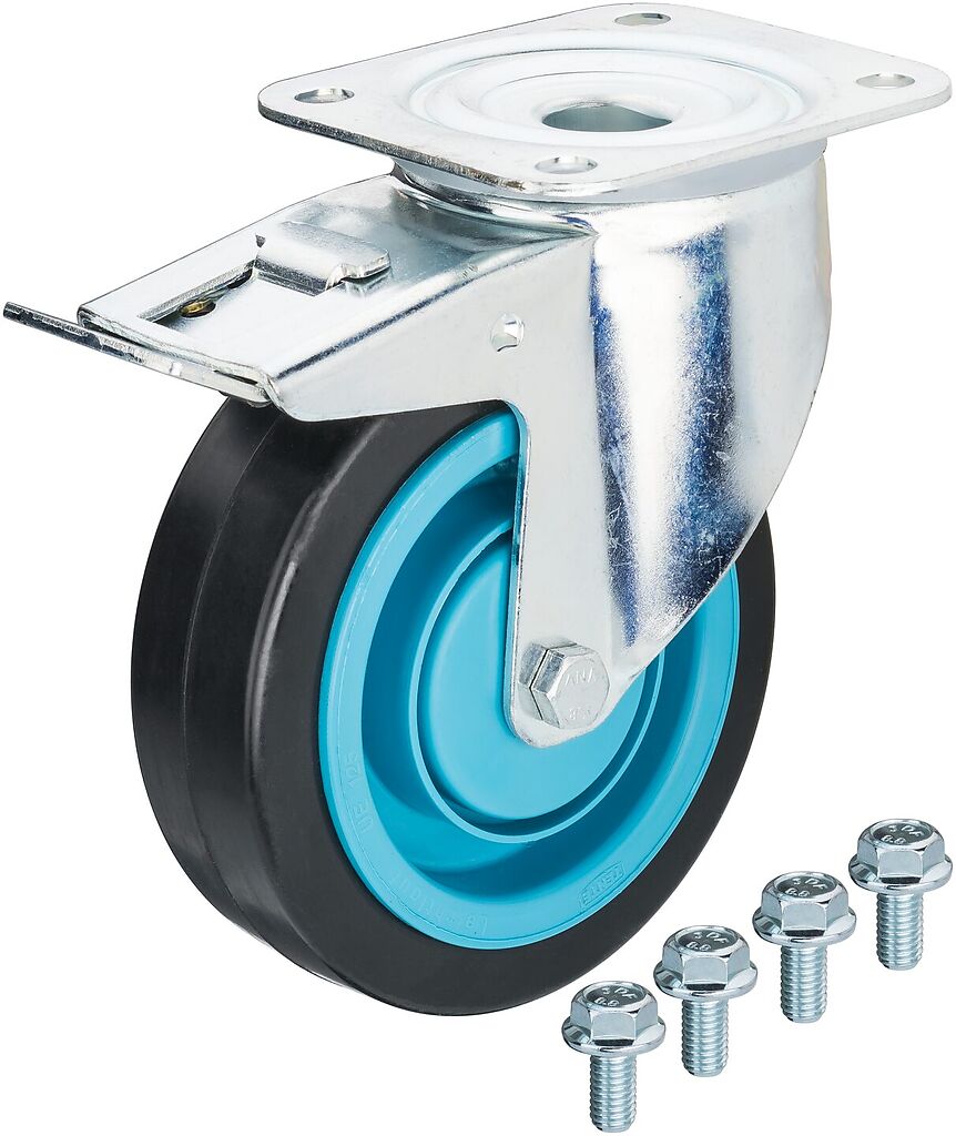 Swivel castor, with brake 179NW-011A, HAZET