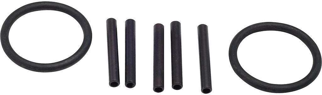 Spyruoklių suspaudėjo remonto rinkinys, 5 kaiščiai ir 2 O žiedai, 6 mm (4900-02/7, HAZET)