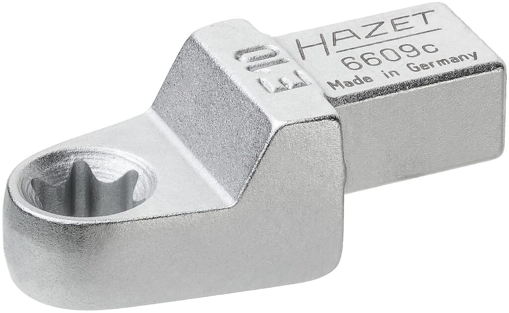 Įstatomas kilpinis TORX veržliarakčio įdėklas E10 (6609C-E10, HAZET)