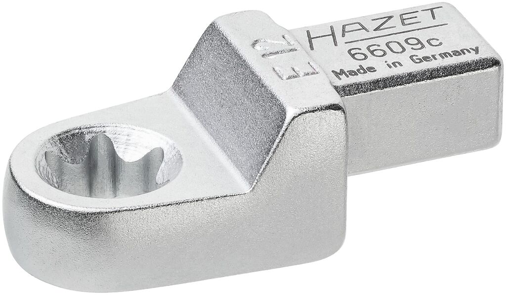 Įstatomas kilpinis TORX veržliarakčio įdėklas E12 (6609C-E12, HAZET)