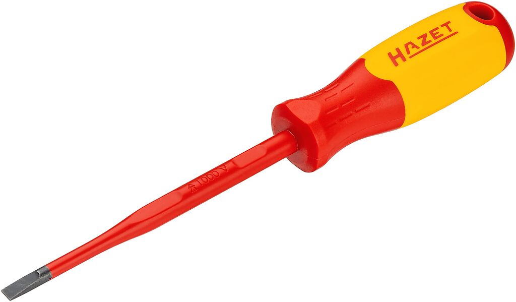Slotted screwdriver for electricians, with protective insulation, 1 x 5.5 mm (811KV-55, HAZET)