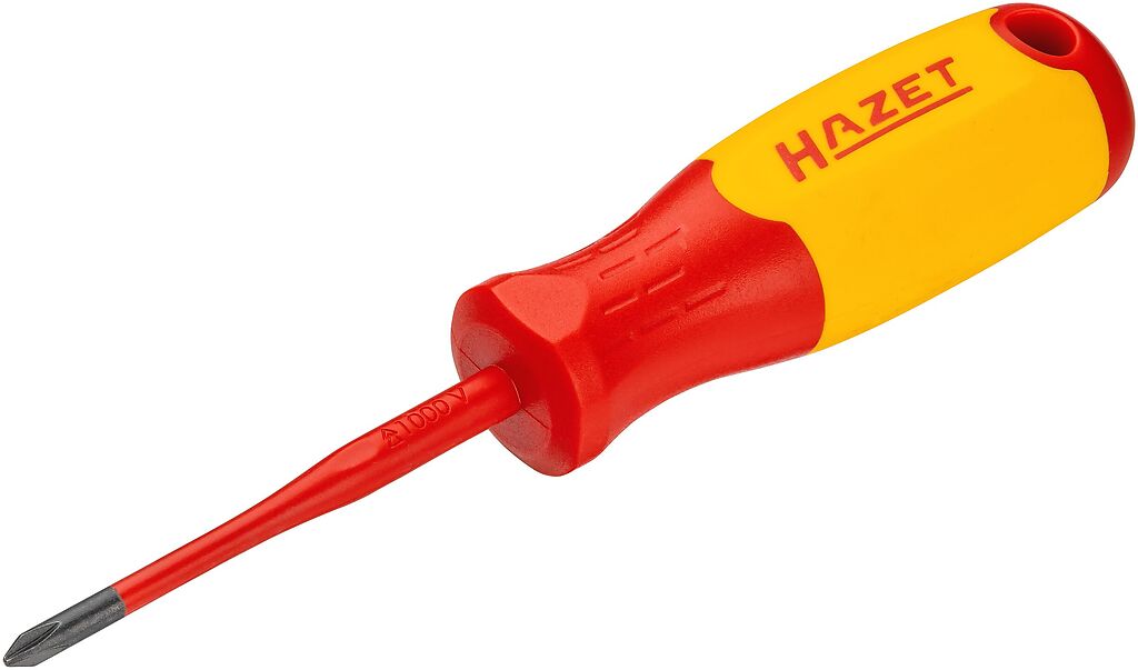 Screwdriver for electricians, with protective insulation, Size PH1 811KV-PH1, HAZET