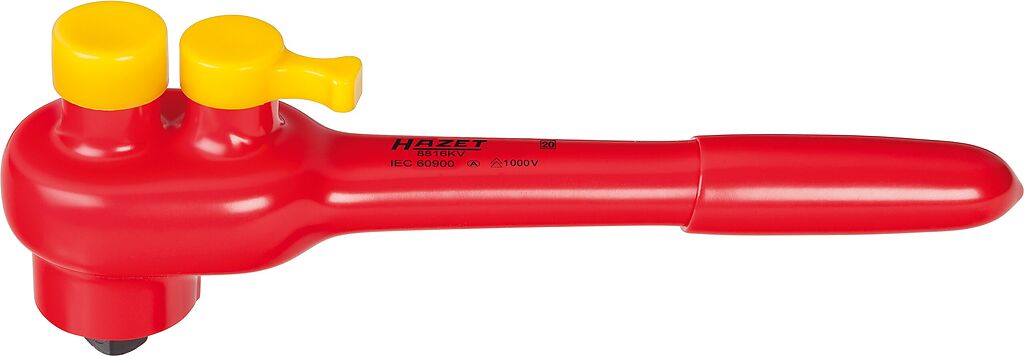 Reversible ratchet, with protective insulation (8816KV, HAZET)