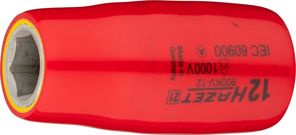 Socket, hexagon, with protective insulation, 12 mm, 1/2 inch (900KV-12, HAZET)