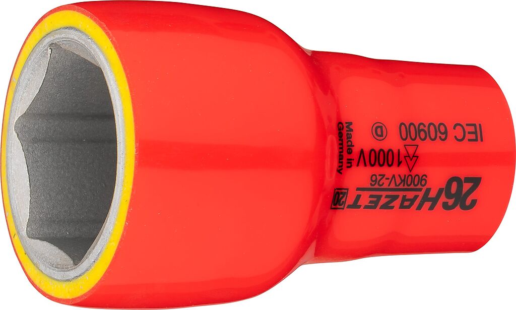 Socket, hexagon, 26 mm, with protective insulation (900KV-26, HAZET)