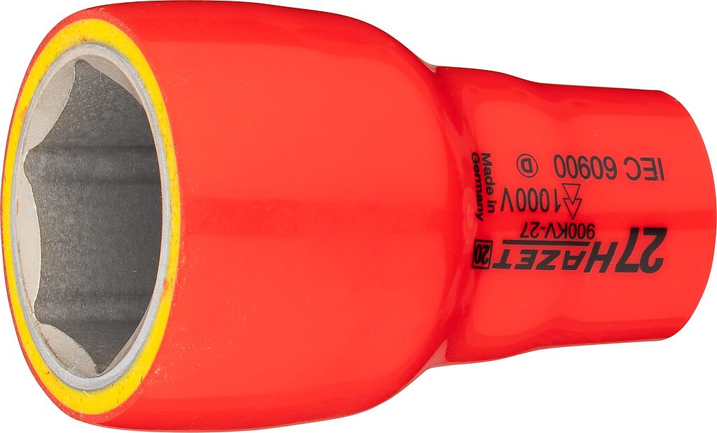 Socket, hexagon, 27 mm, with protective insulation (900KV-27, HAZET)