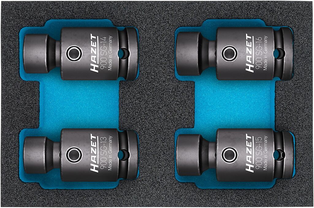 Impact socket set, hinge 900SG-1316/4, HAZET