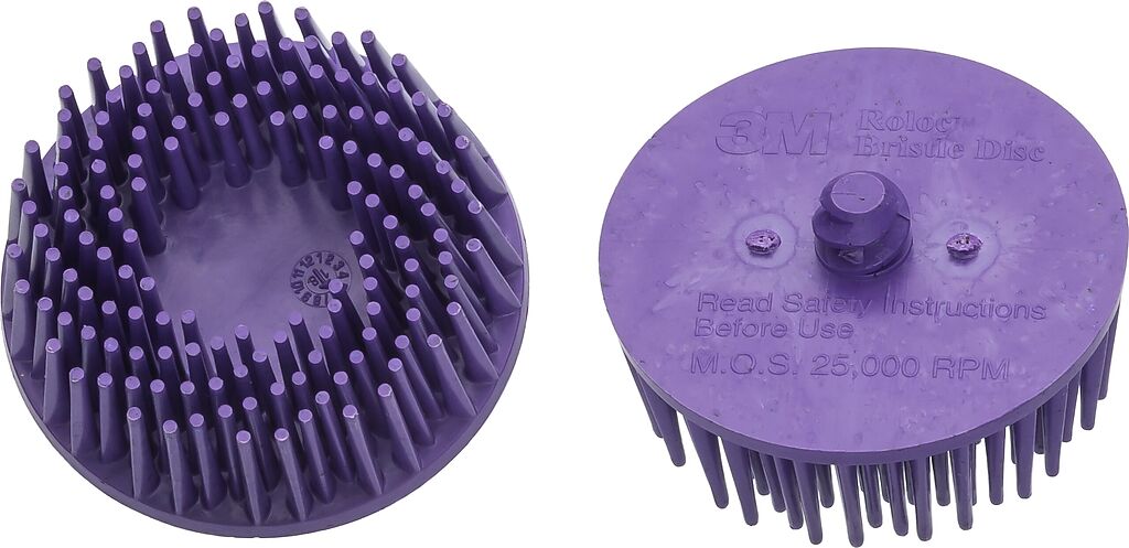 Replacement Bristle Disc Set, Purple, Grit 36, 2 pcs (9033-11-036/2, HAZET)
