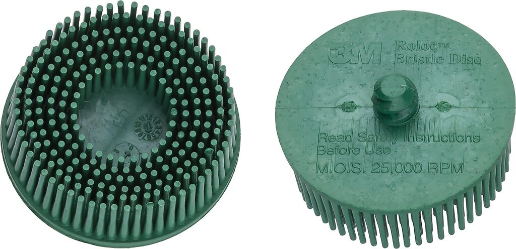 Replacement Bristle Disc Set, Green, Grit 50, 2 pcs (9033-11-050/2, HAZET)