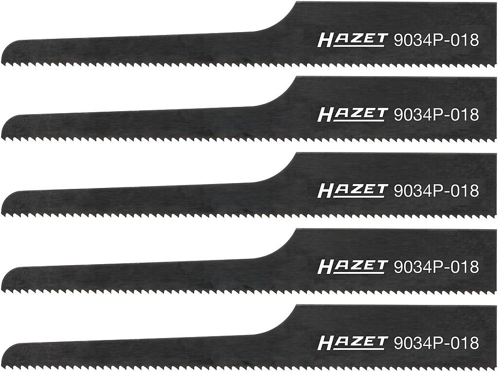 Sabre Saw Blades 18 TPI, 5 pcs (9034P-018/5, HAZET)
