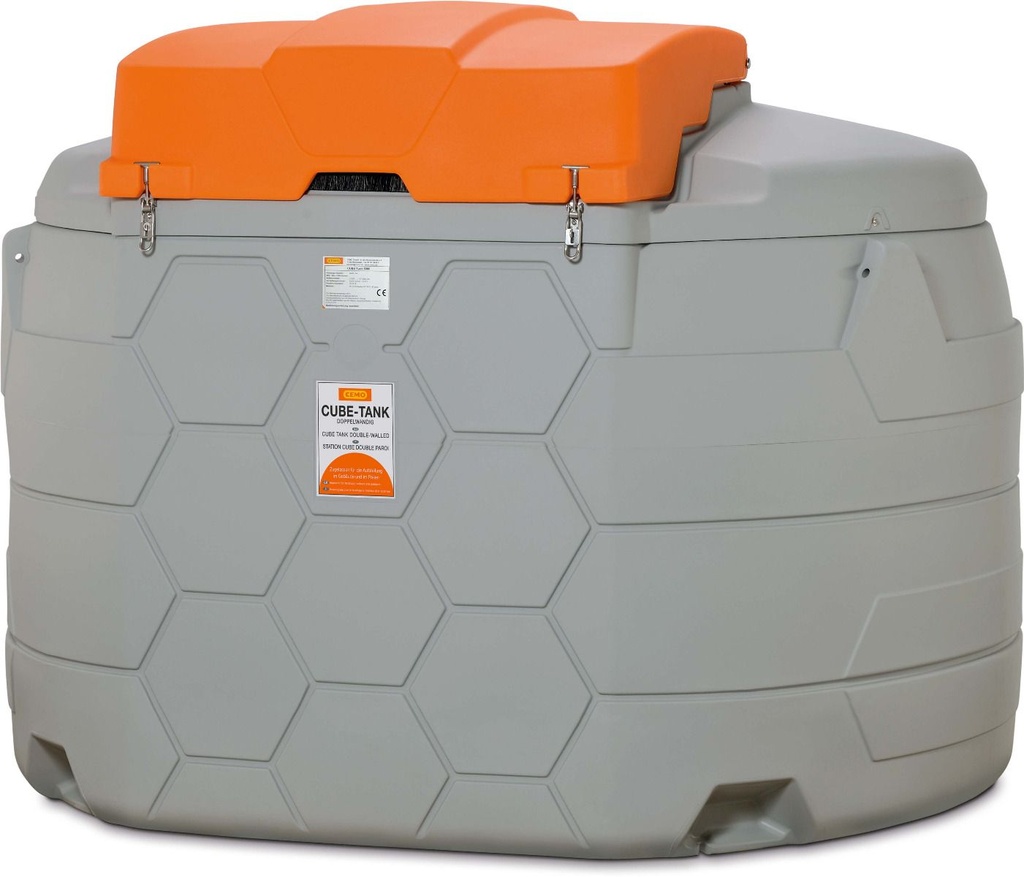 CUBE 5000 l dyzelino bakas, lauko, Basic, 4 m žarna DN 19, su rakinamu dangčiu (11649, CEMO)