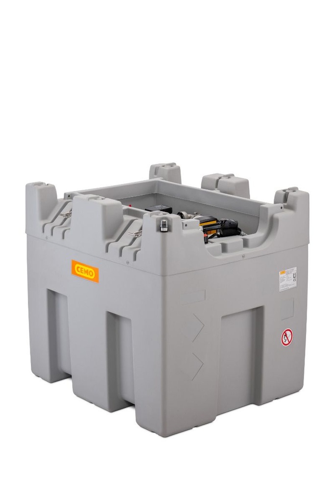 CUBE 980 l diesel tank, indoor, Basic, 4 m hose DN 19, without lockable lid (11628, CEMO)