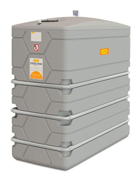 CUBE Slimline 2000 l dyzelino bakas su surinkimo padėklu 11664, CEMO