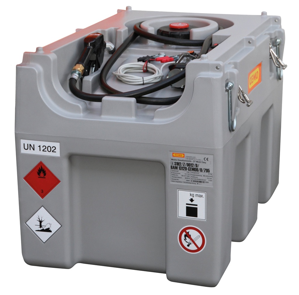 DT-Mobil Easy 460 l diesel tank with 24 V pump (40 l/min) and automatic nozzle (10417, CEMO)