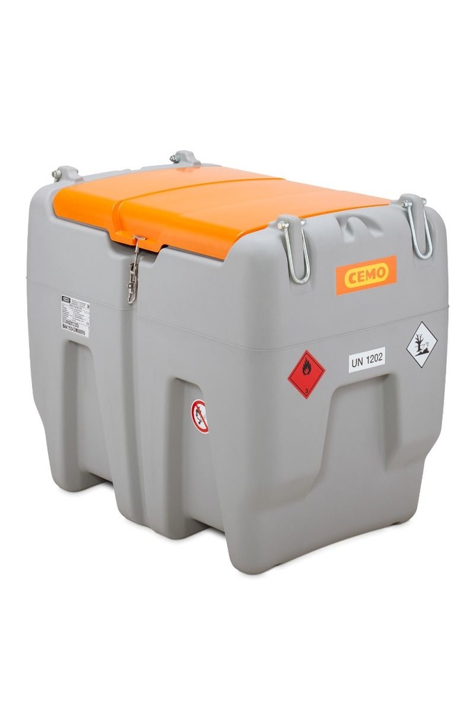 DT-Mobil Easy 620 l dyzelino talpa su 18 V elektriniu siurbliu, su CAS baterija 4 Ah ir krovikliu (11926, CEMO)