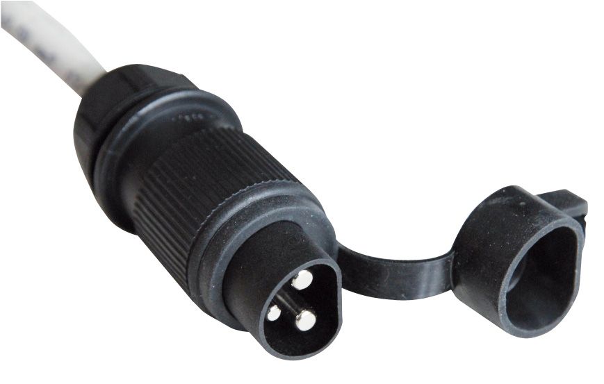 Plug DIN 9680, 3-pin, 6-24 V, max. 25 A, IP54, CEMO (10229)