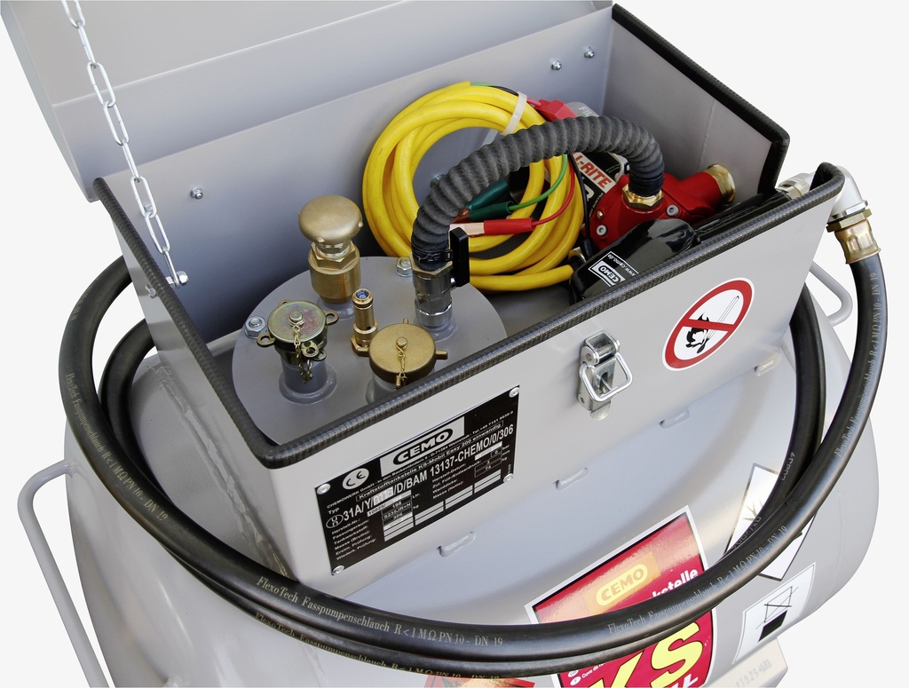 KS-Mobile 200 l with electric pump, 12 V, 25 l/min, ATEX and automatic nozzle, CEMO (10755)