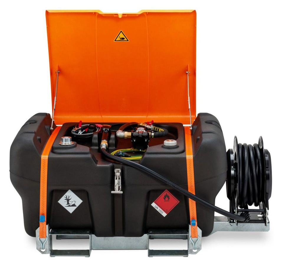 KS-Mobile Easy 330 l Premium, 12 V siurblys, 25 l/min, automatinis antgalis, plieninis kojinis padėklas, 10 m žarna, dujinės spyruoklės, dangtis, CEMO (11361)