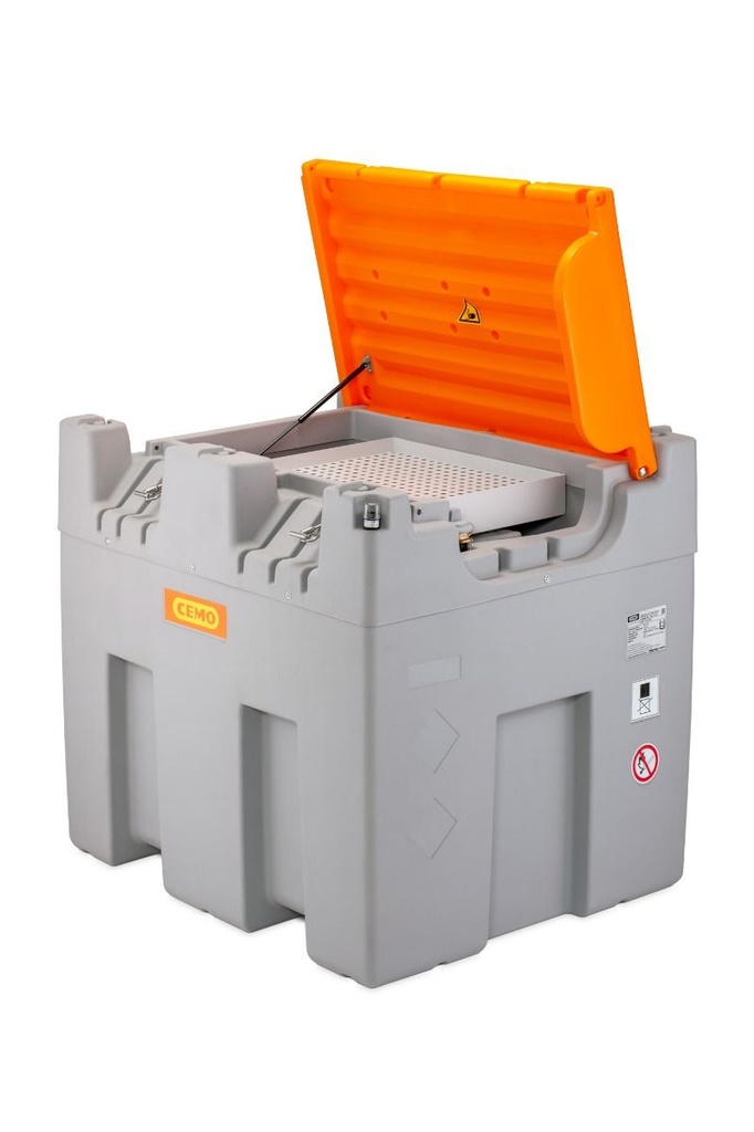 CUBE alyvos atliekų bakas 980 l Outdoor, su varstomu dangčiu 11862, CEMO