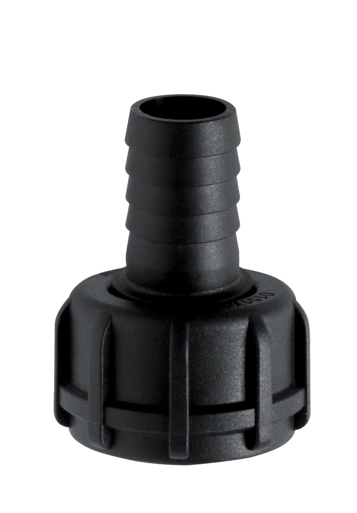 DN 19 hose connecting piece with locknut, for Cematic blue, CEMO (8731)