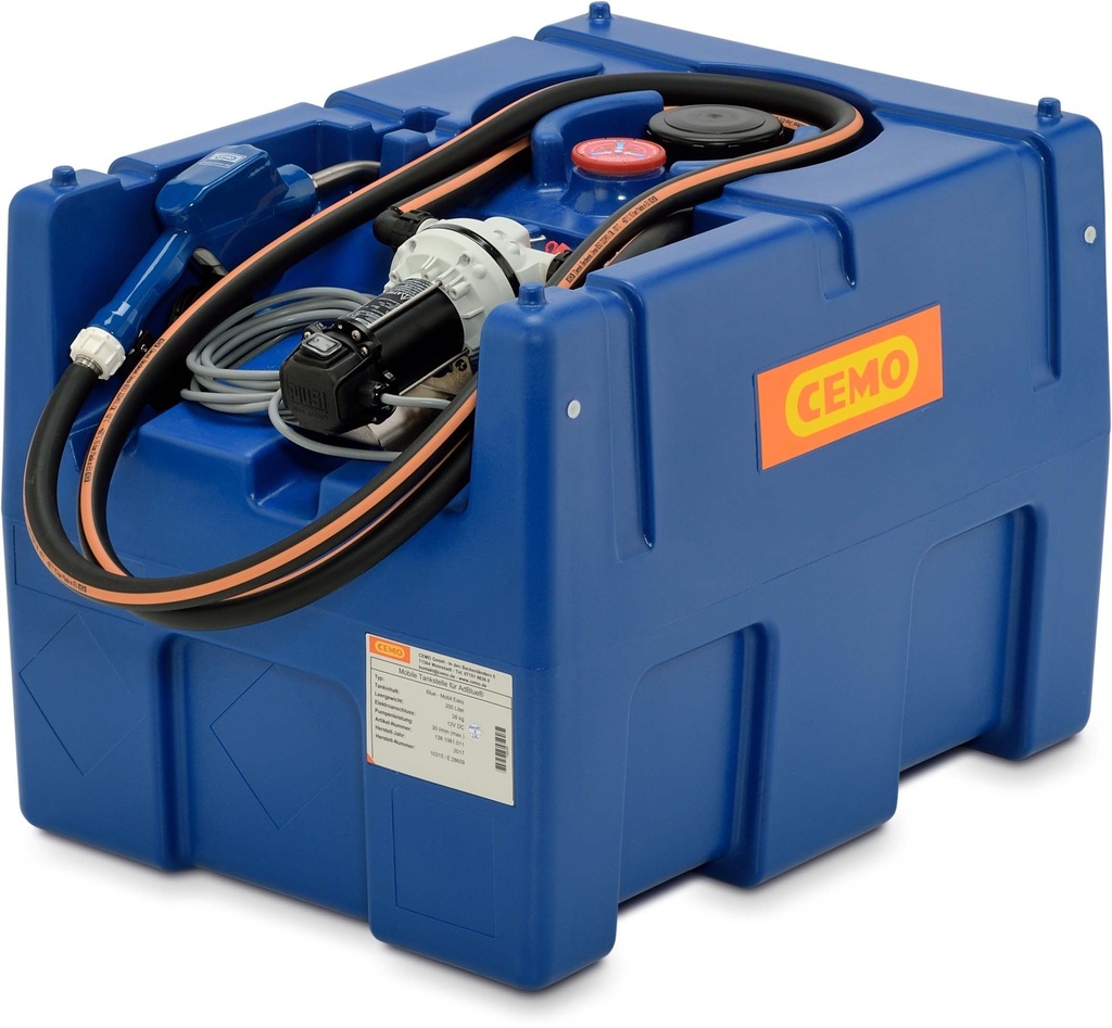 Blue-Mobile Easy 200 l, 12 V, be dangčio, su automatiniu antgaliu, 25 l/min, CEMO (10197)