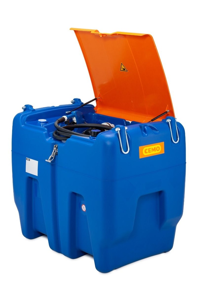 CEMO Blue-Mobil Easy 620 l AdBlue® dispensing unit, 12 V, ~30 l/min, 4 m hose, automatic nozzle (AZV), with lid (11927, CEMO)