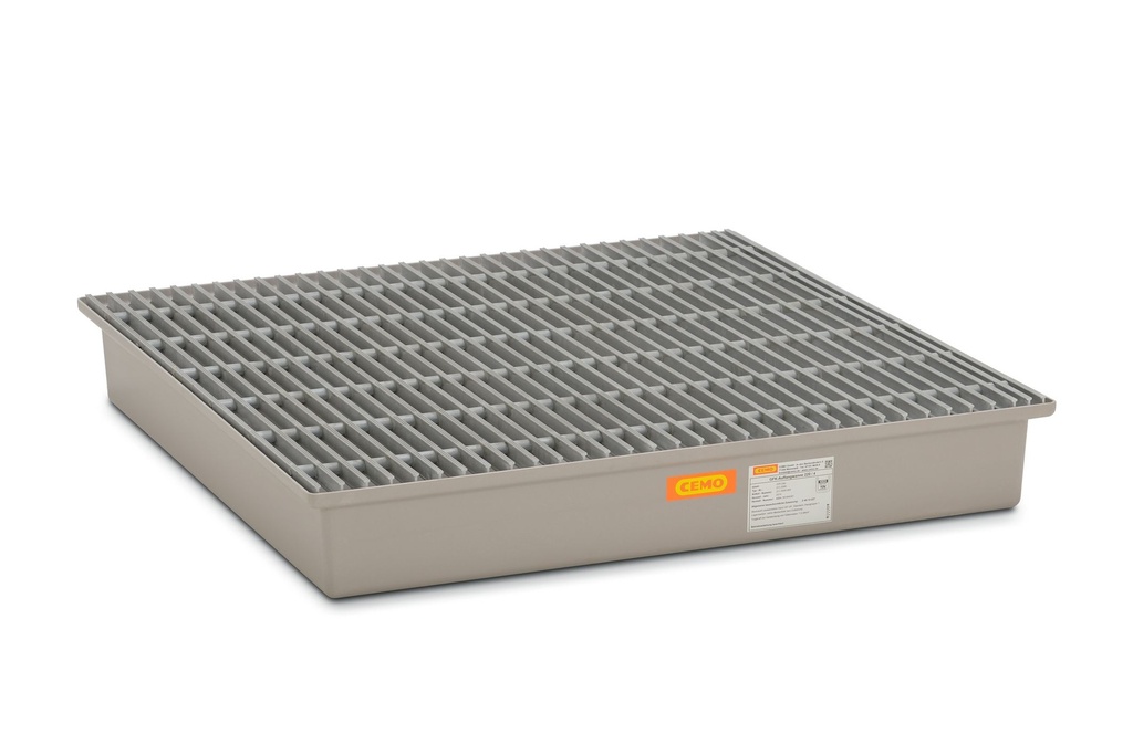 GRP surinkimo padėklas 220/4 komplektas su GRP grotelėmis, CEMO (6943)