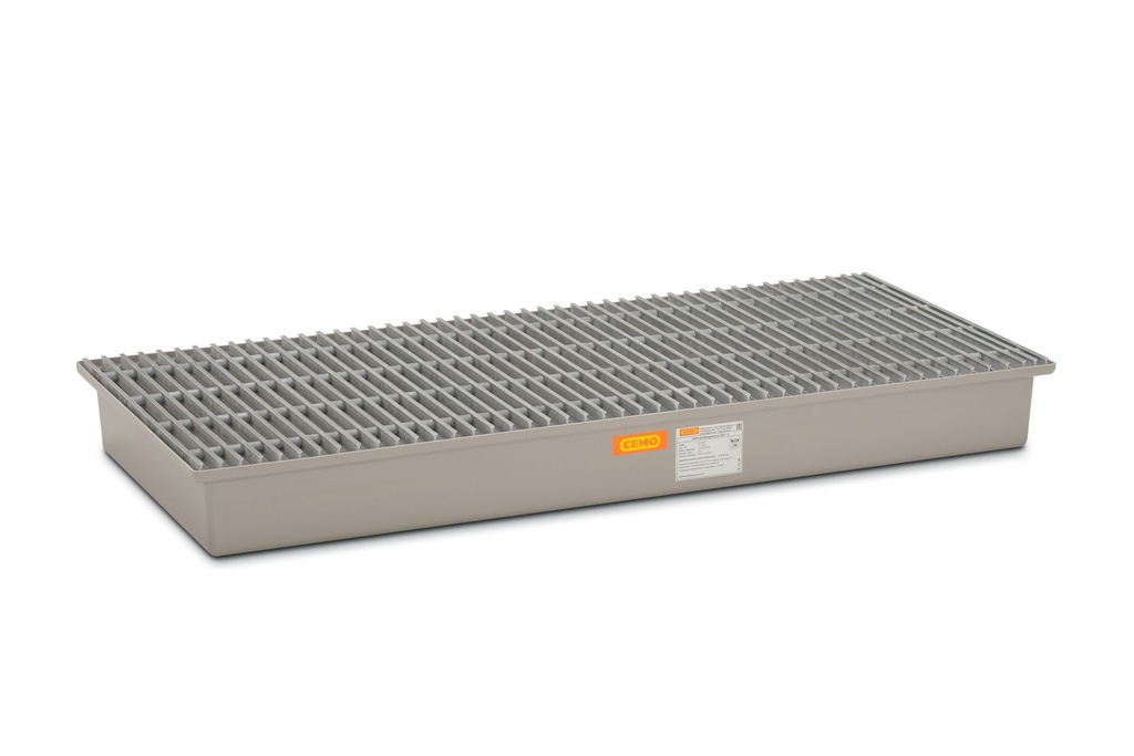 GRP sump pallet 220/3 complete with GRP grating, CEMO (7286)