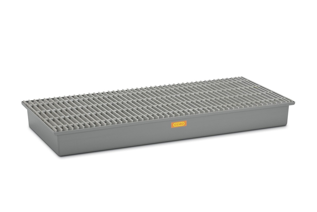 GRP surinkimo padėklas 220/3 komplektas su GRP grotelėmis, CEMO (10394)